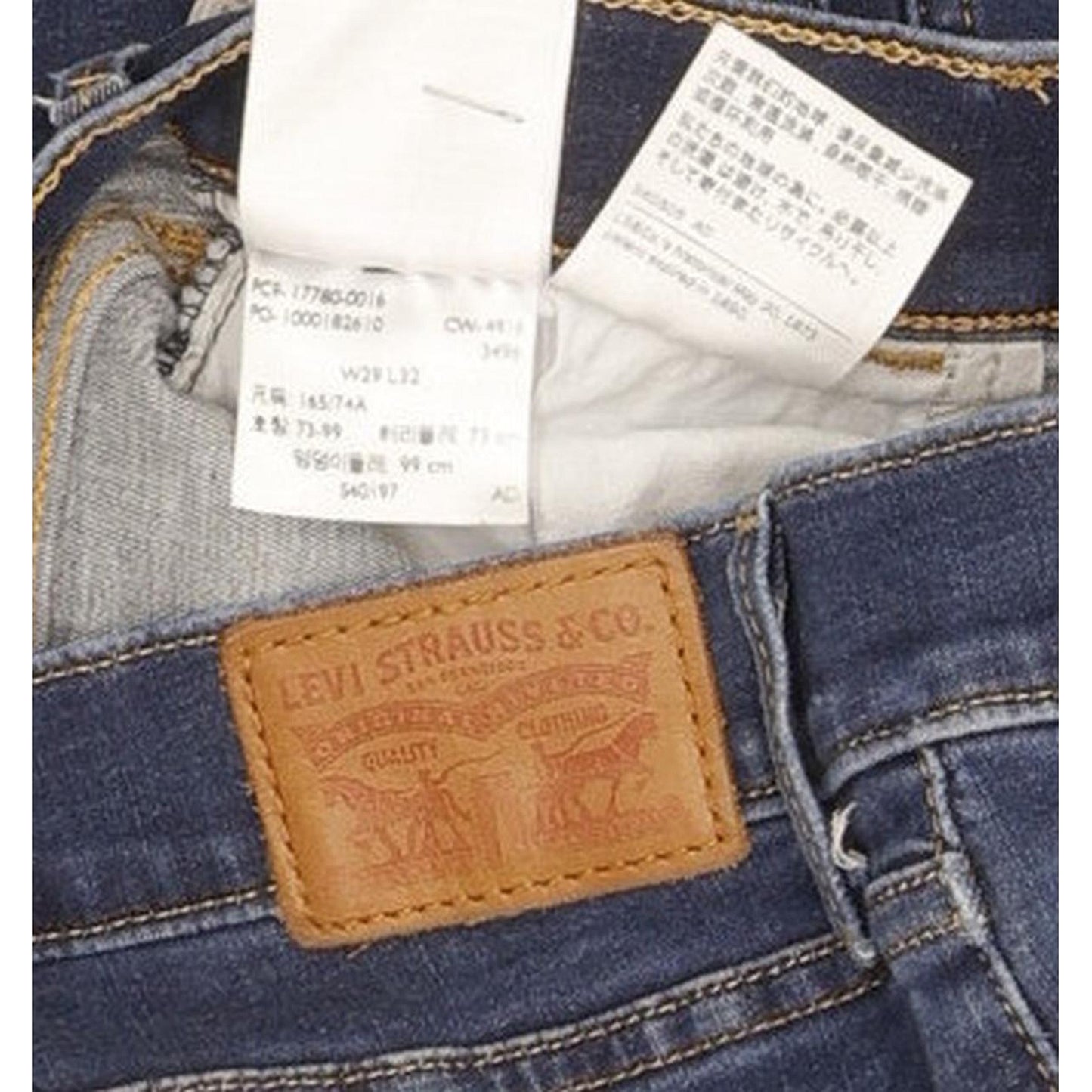 Levi's 710 Super Women Blue Skinny Slim Stretch Jeans W29 L31