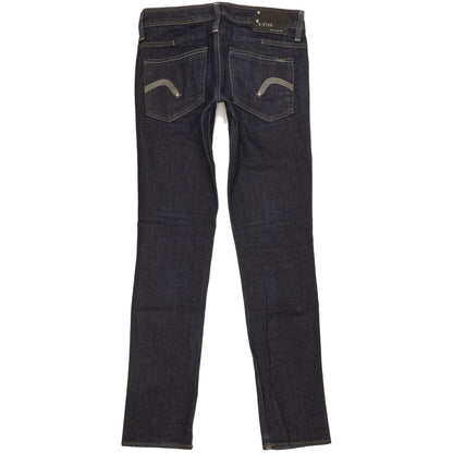 G-Star Women Blue Straight Slim Stretch Jeans W26 L31
