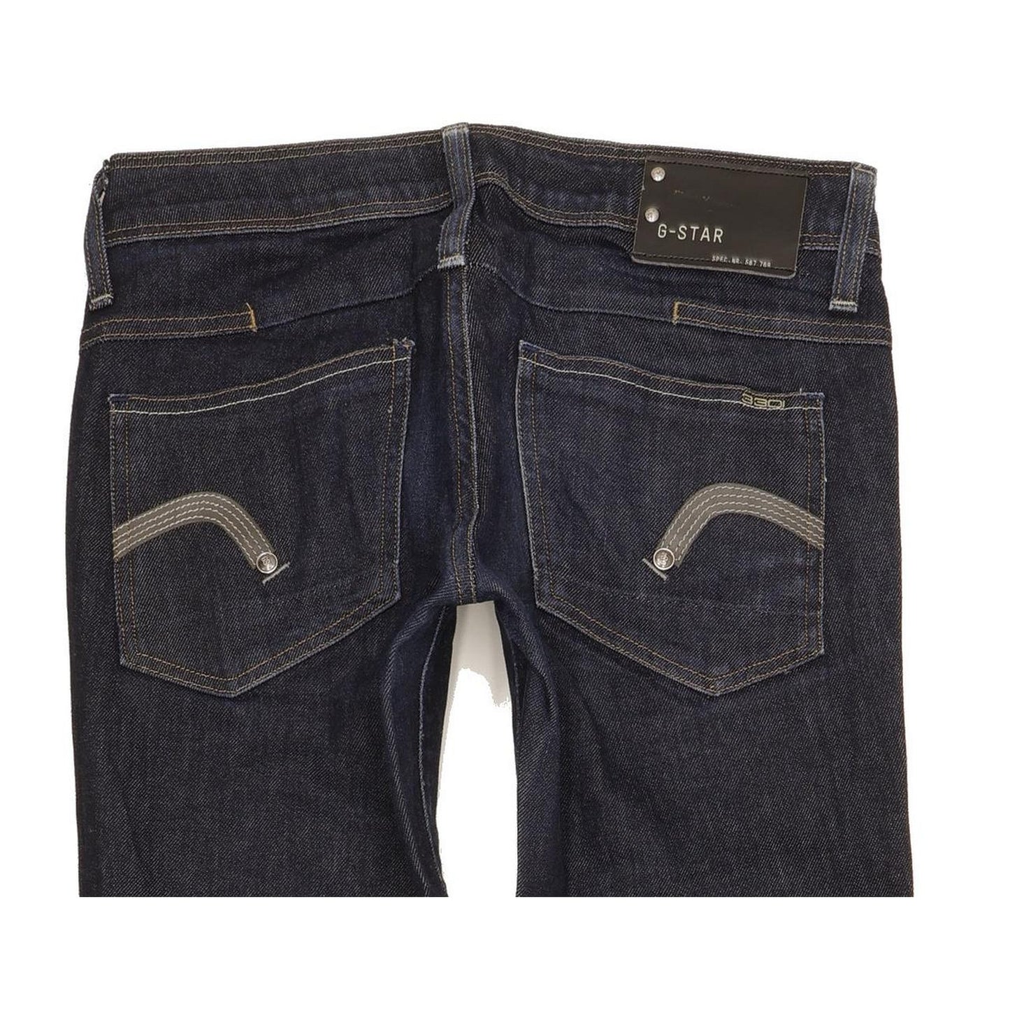 G-Star Women Blue Straight Slim Stretch Jeans W26 L31