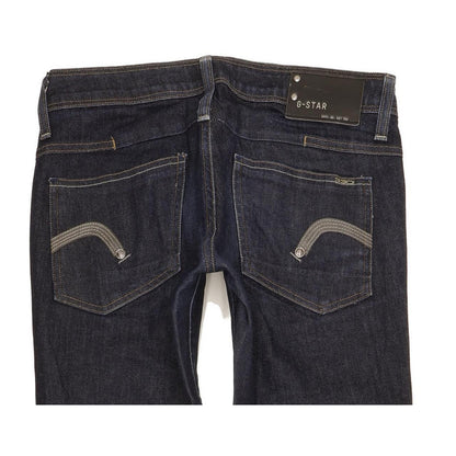 G-Star Women Blue Straight Slim Stretch Jeans W26 L31