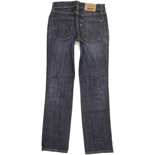 Levi's 528 Women Blue Straight Slim Stretch Jeans W28 L30