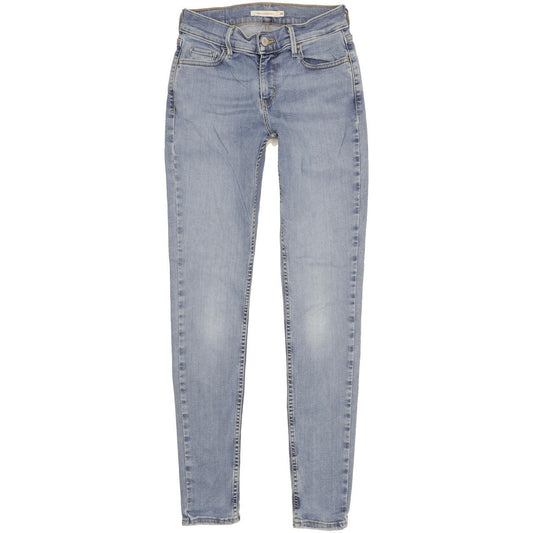 Levi's 710 Super Women Blue Skinny Slim Stretch Jeans W26 L30