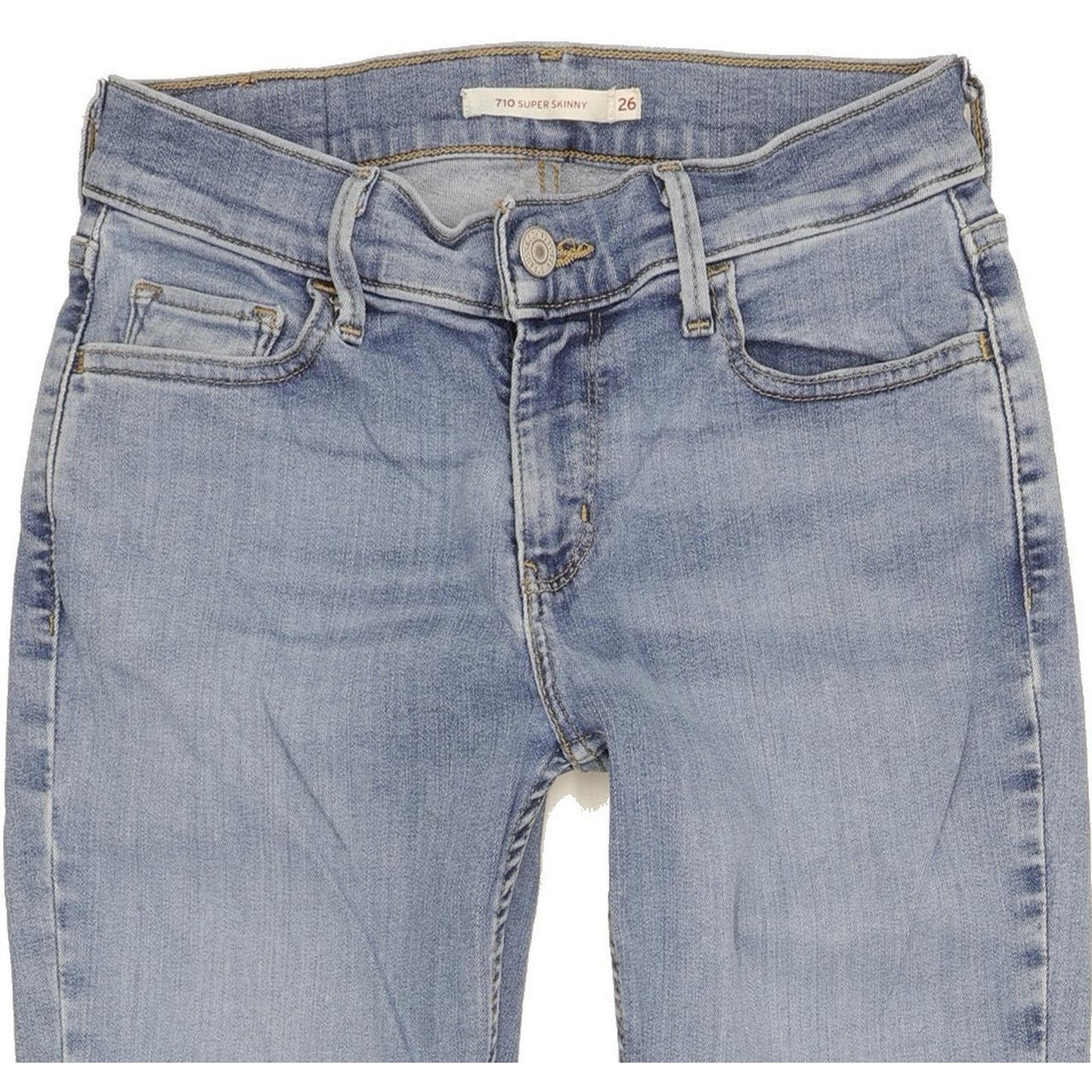 Levi's 710 Super Women Blue Skinny Slim Stretch Jeans W26 L30
