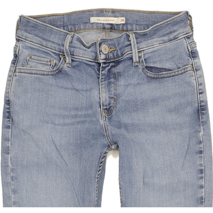 Levi's 710 Super Women Blue Skinny Slim Stretch Jeans W26 L30