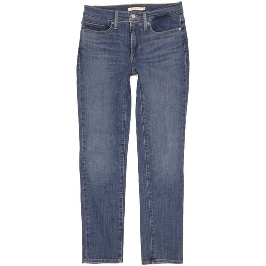 Levi's 312 Shaping Women Blue Straight Slim Stretch Jeans W28 L30