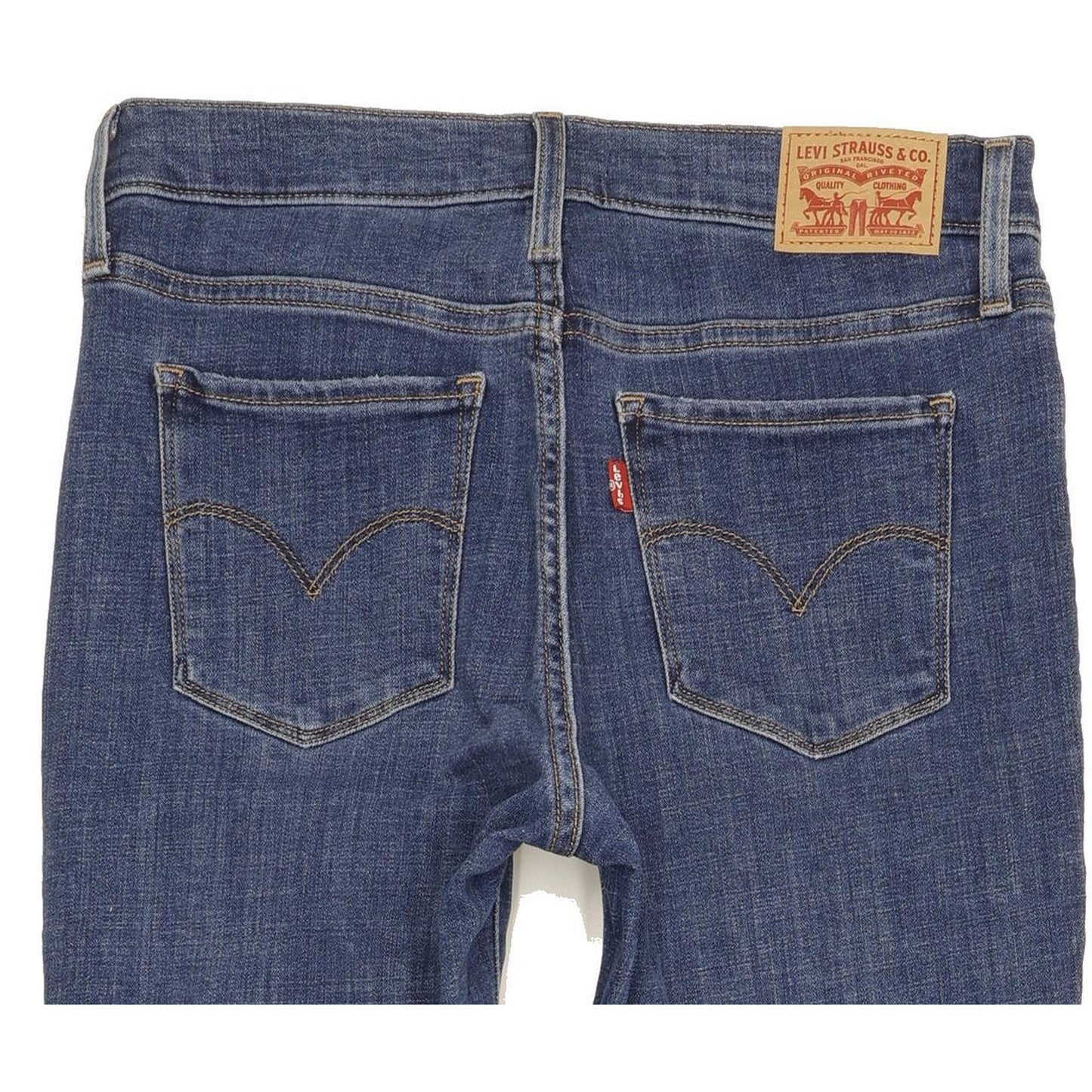 Levi's 312 Shaping Women Blue Straight Slim Stretch Jeans W28 L30