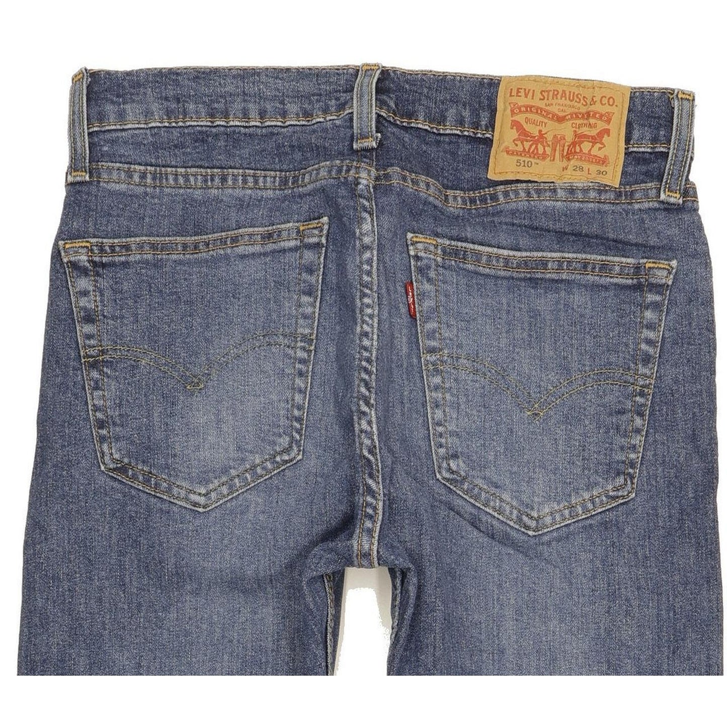 Levi's 510 Men Blue Skinny Slim Stretch Jeans W28 L28