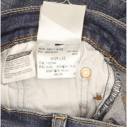 Levi's 511 Men Blue Straight Slim Stretch Jeans W29 L31