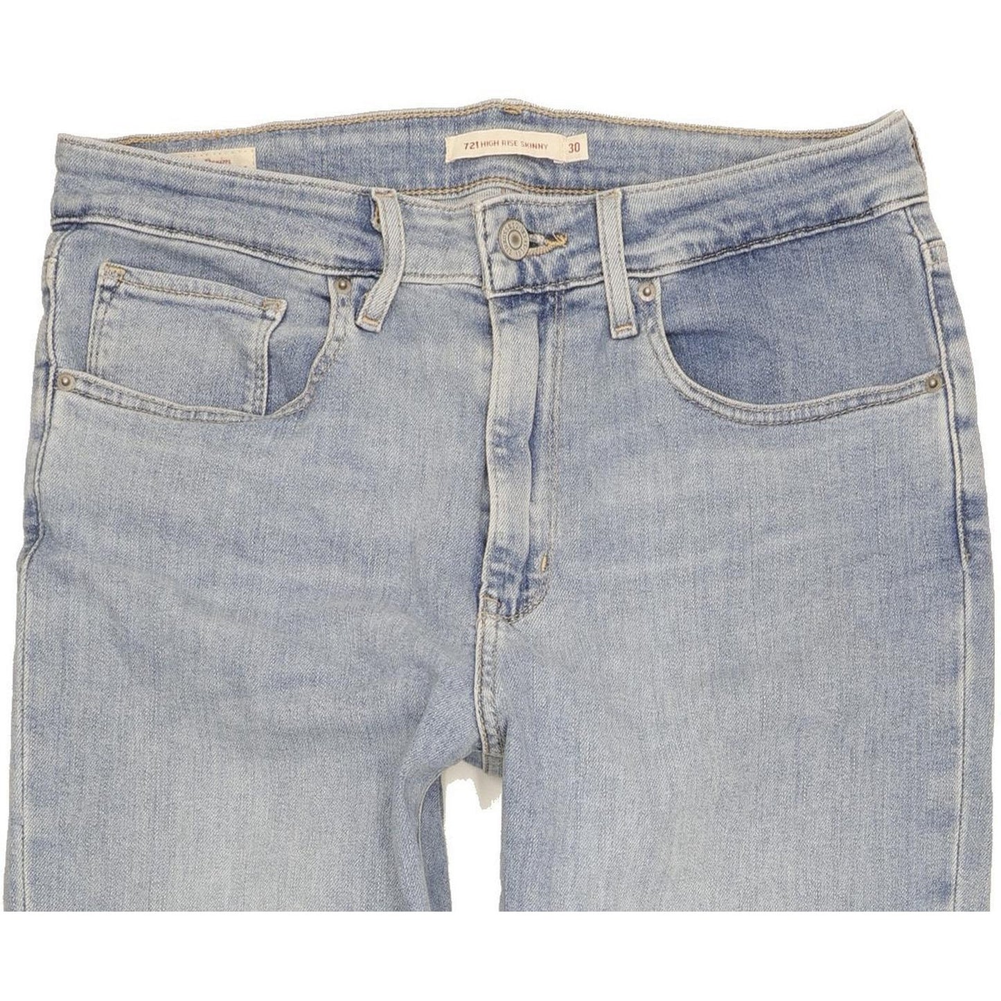 Levi's 721 Blue Skinny Slim Stretch Jeans High Waisted W30 L32