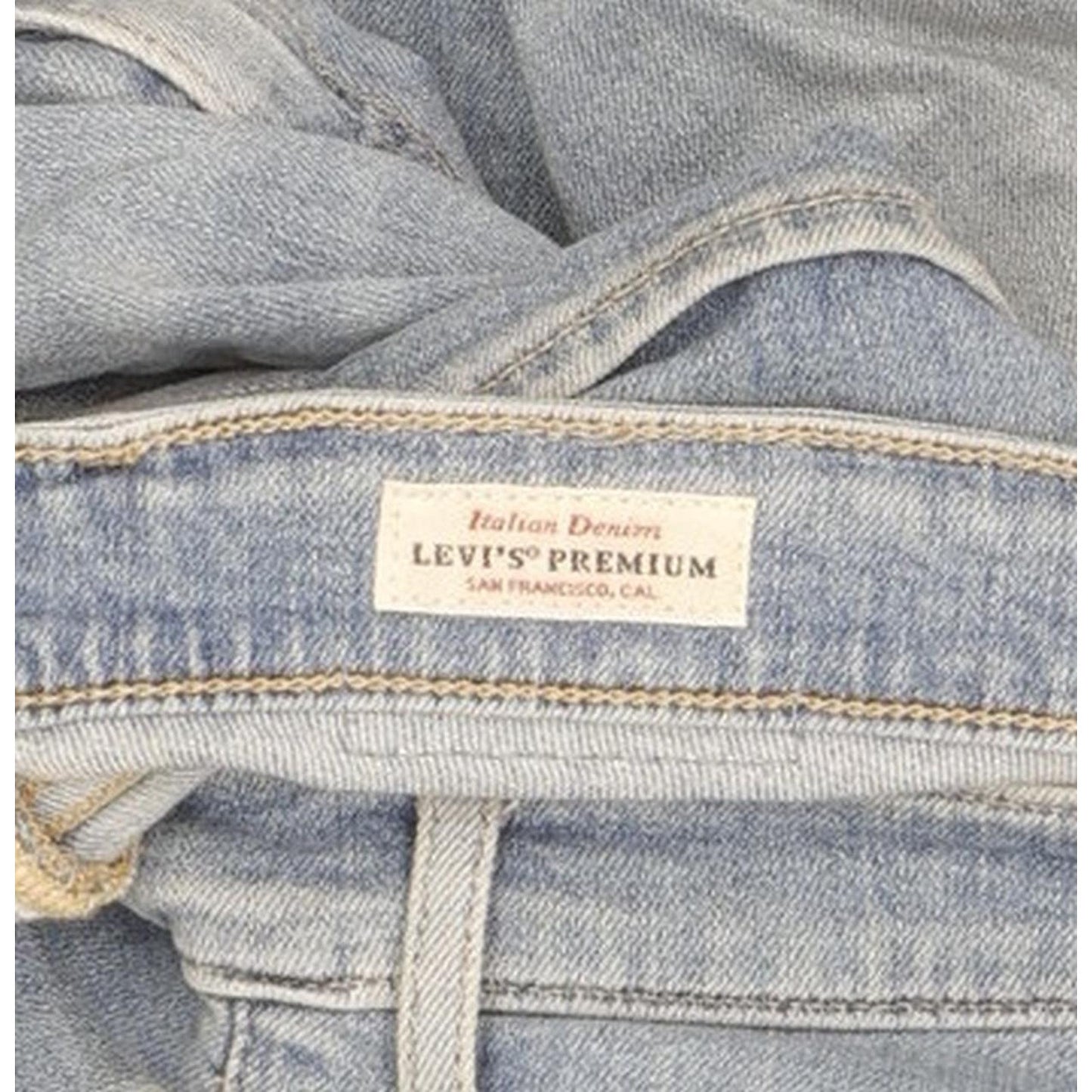 Levi's 721 Blue Skinny Slim Stretch Jeans High Waisted W30 L32
