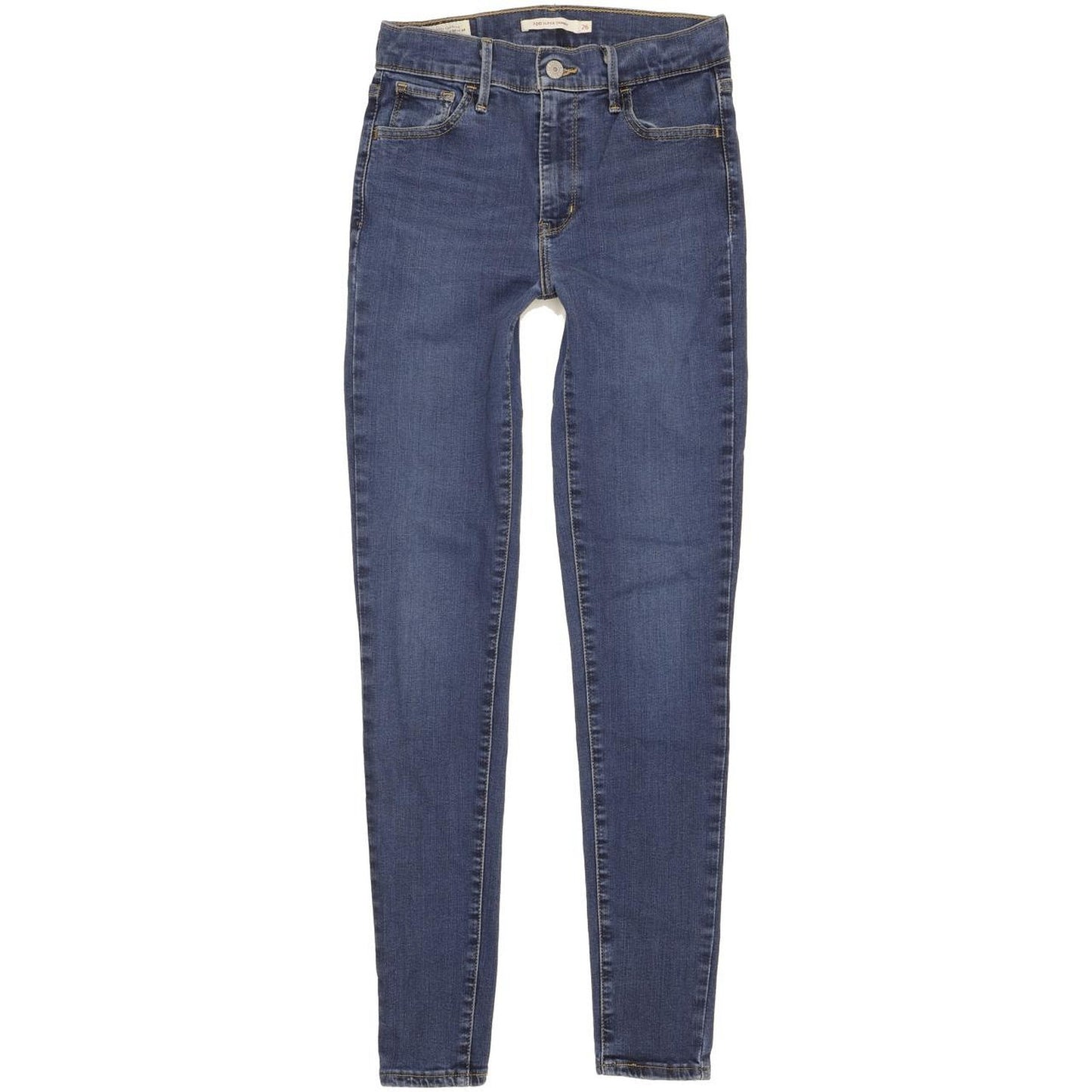 Levi's 720 Super Women Blue Skinny Slim Stretch Jeans W26 L30