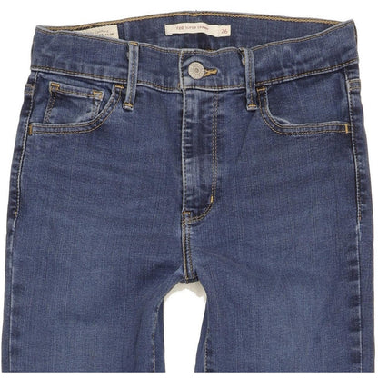 Levi's 720 Super Women Blue Skinny Slim Stretch Jeans W26 L30