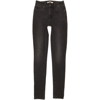 Levi's 721 Women Black Skinny Slim Stretch Jeans W25 L32