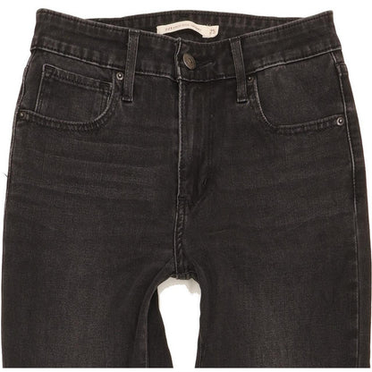 Levi's 721 Women Black Skinny Slim Stretch Jeans W25 L32