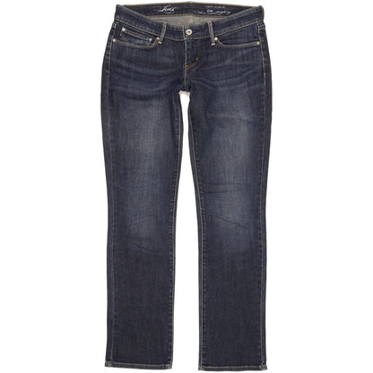 Levi's Demi Curve Women Blue Straight Slim Stretch Jeans W28 L32