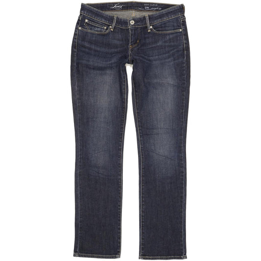 Levi's Demi Curve Women Blue Straight Slim Stretch Jeans W28 L32