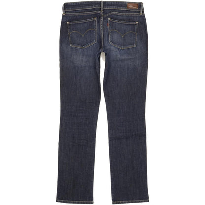 Levi's Demi Curve Women Blue Straight Slim Stretch Jeans W28 L32