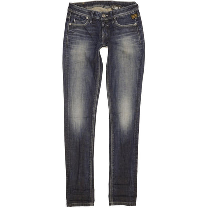 G-Star New Tag Women Blue Skinny Slim Stretch Jeans W26 L33