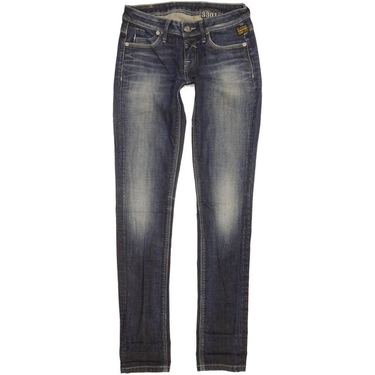 G-Star New Tag Women Blue Skinny Slim Stretch Jeans W26 L33