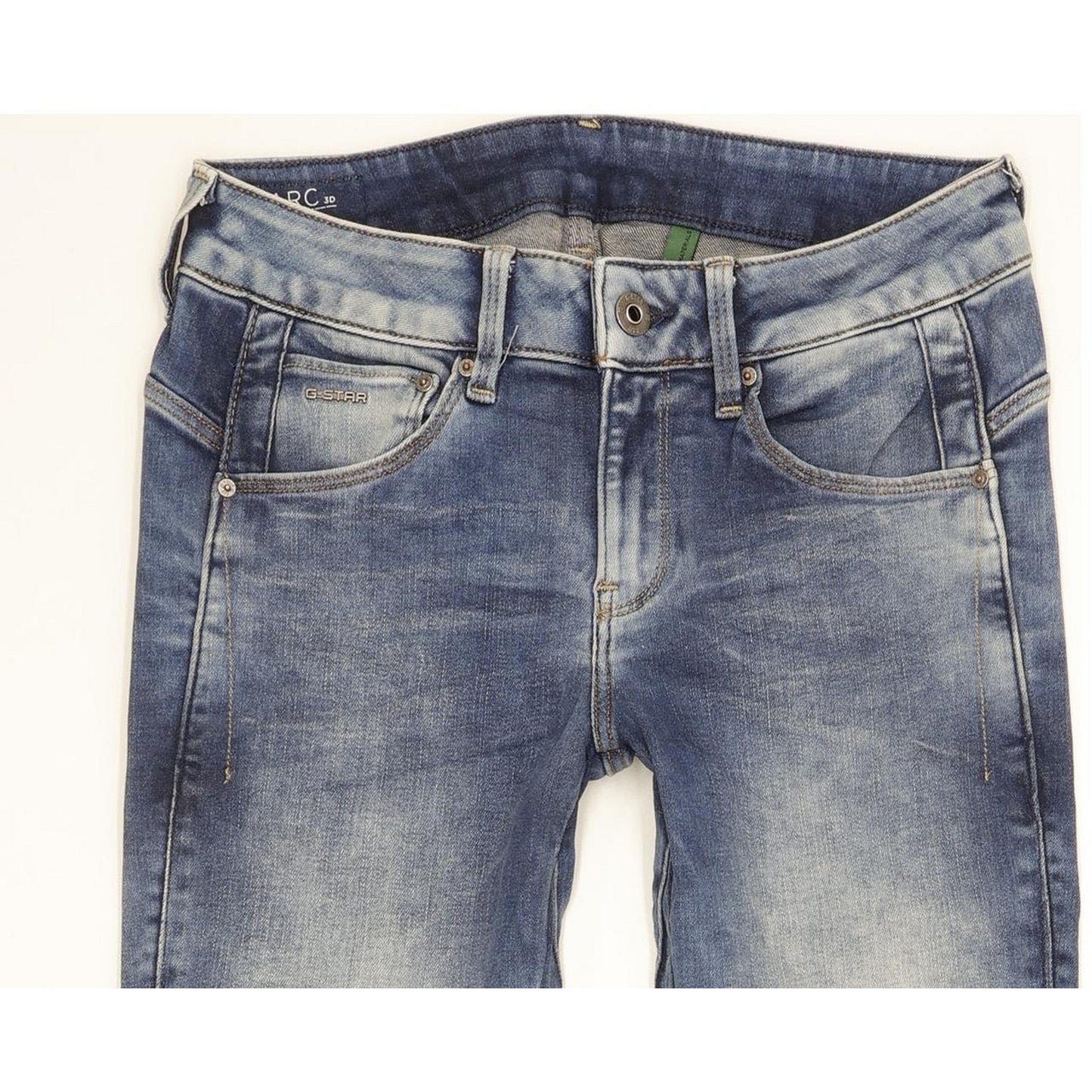 G-Star Arc 3D Women Blue Skinny Slim Stretch Jeans W26 L28