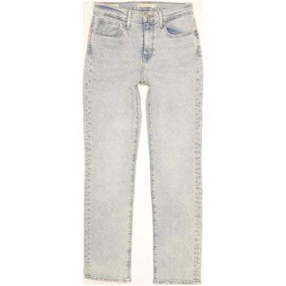 Levi's 724 Blue Straight Slim Stretch Jeans High Waisted W28 L30