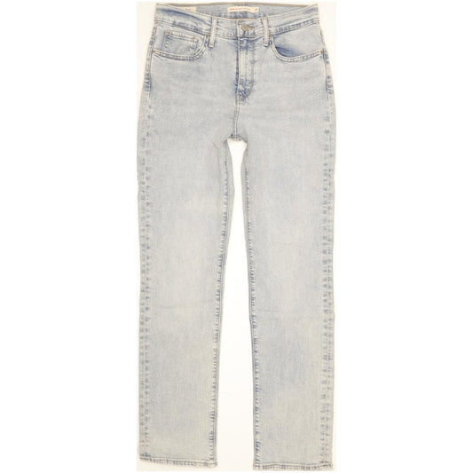 Levi's 724 Blue Straight Slim Stretch Jeans High Waisted W28 L30
