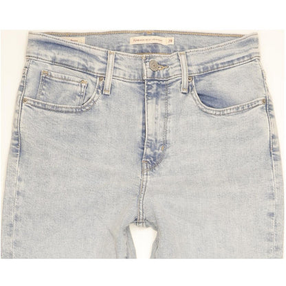 Levi's 724 Blue Straight Slim Stretch Jeans High Waisted W28 L30