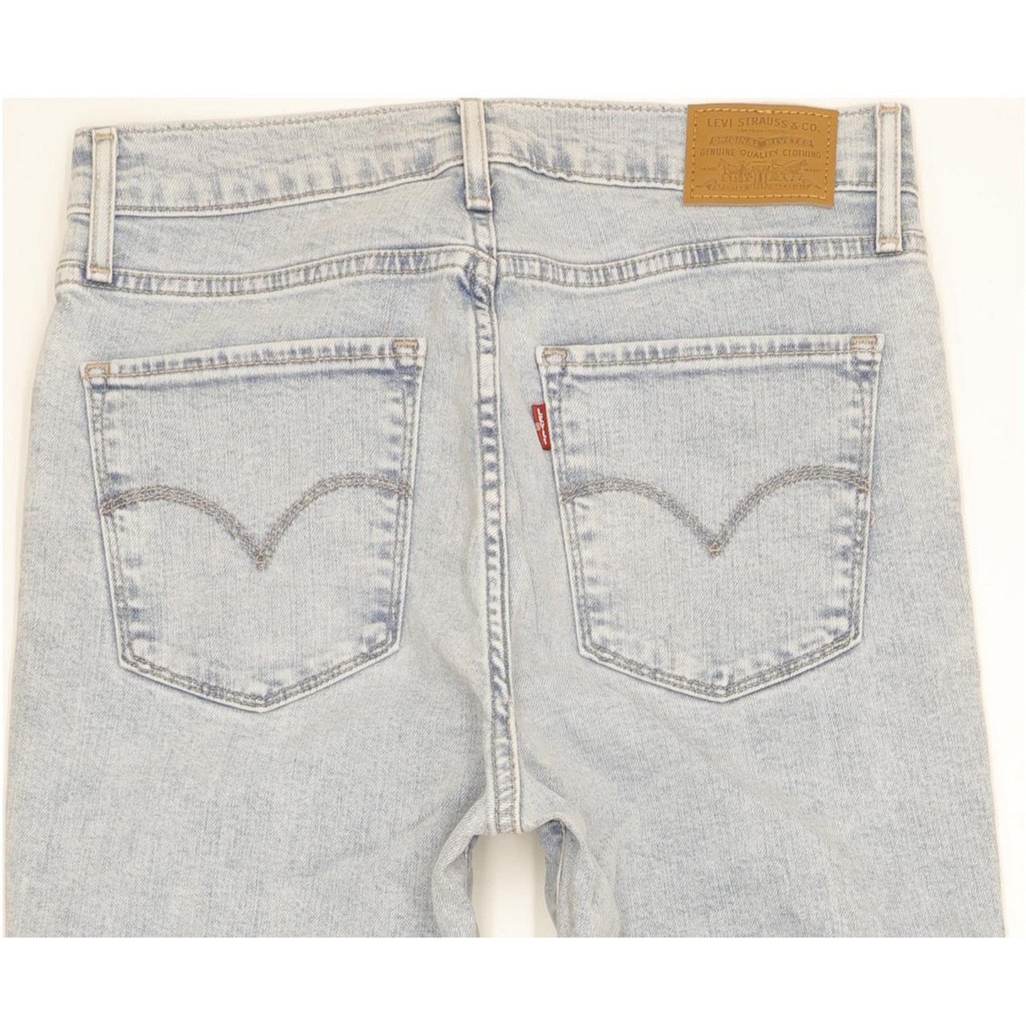 Levi's 724 Blue Straight Slim Stretch Jeans High Waisted W28 L30