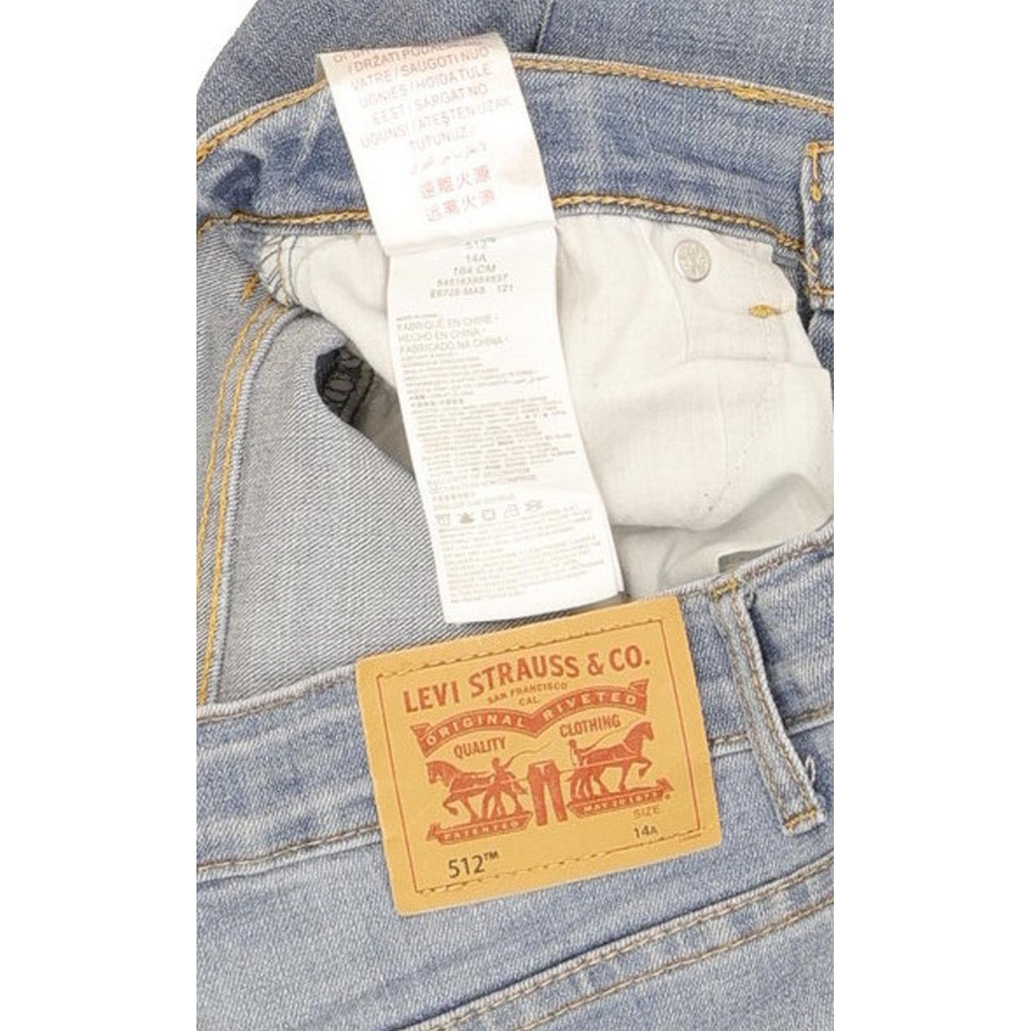 Levi's 512 Kids Blue Tapered Slim Stretch Jeans W26 L29