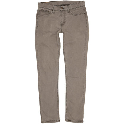 Levi's 511 Men Grey Straight Slim Stretch Jeans W32 L33