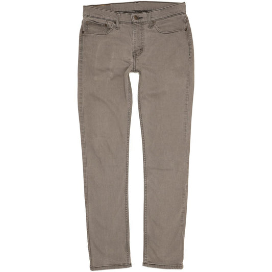 Levi's 511 Men Grey Straight Slim Stretch Jeans W32 L33