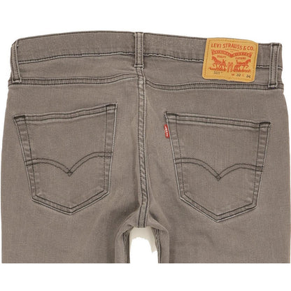 Levi's 511 Men Grey Straight Slim Stretch Jeans W32 L33
