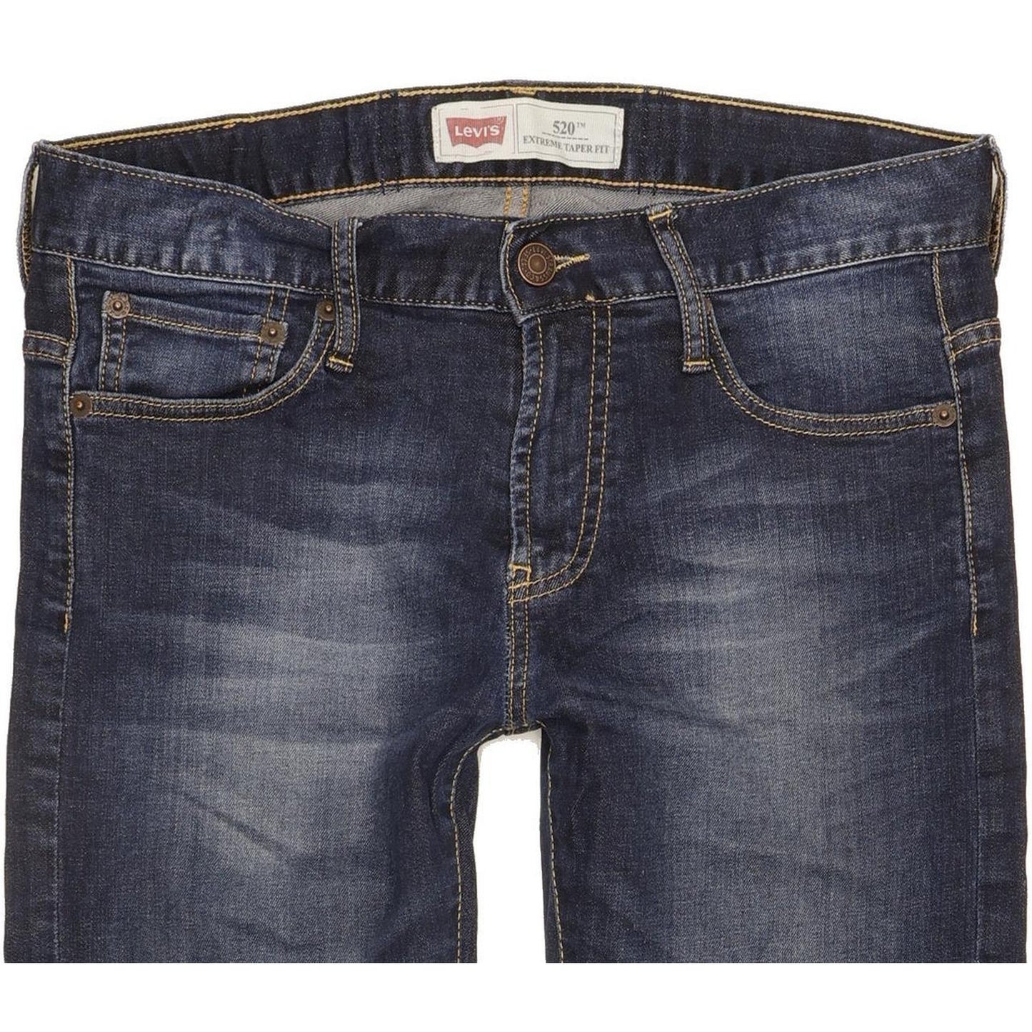 Levi's 520 Kids Blue Tapered Slim Stretch Jeans W28 L24