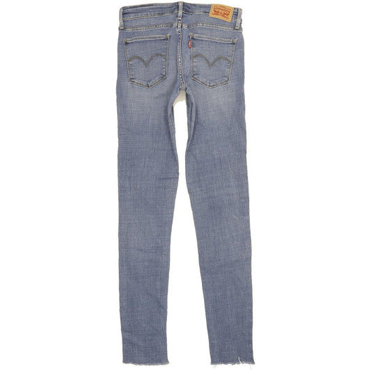Levi's 711 Women Blue Skinny Slim Stretch Jeans W27 L32