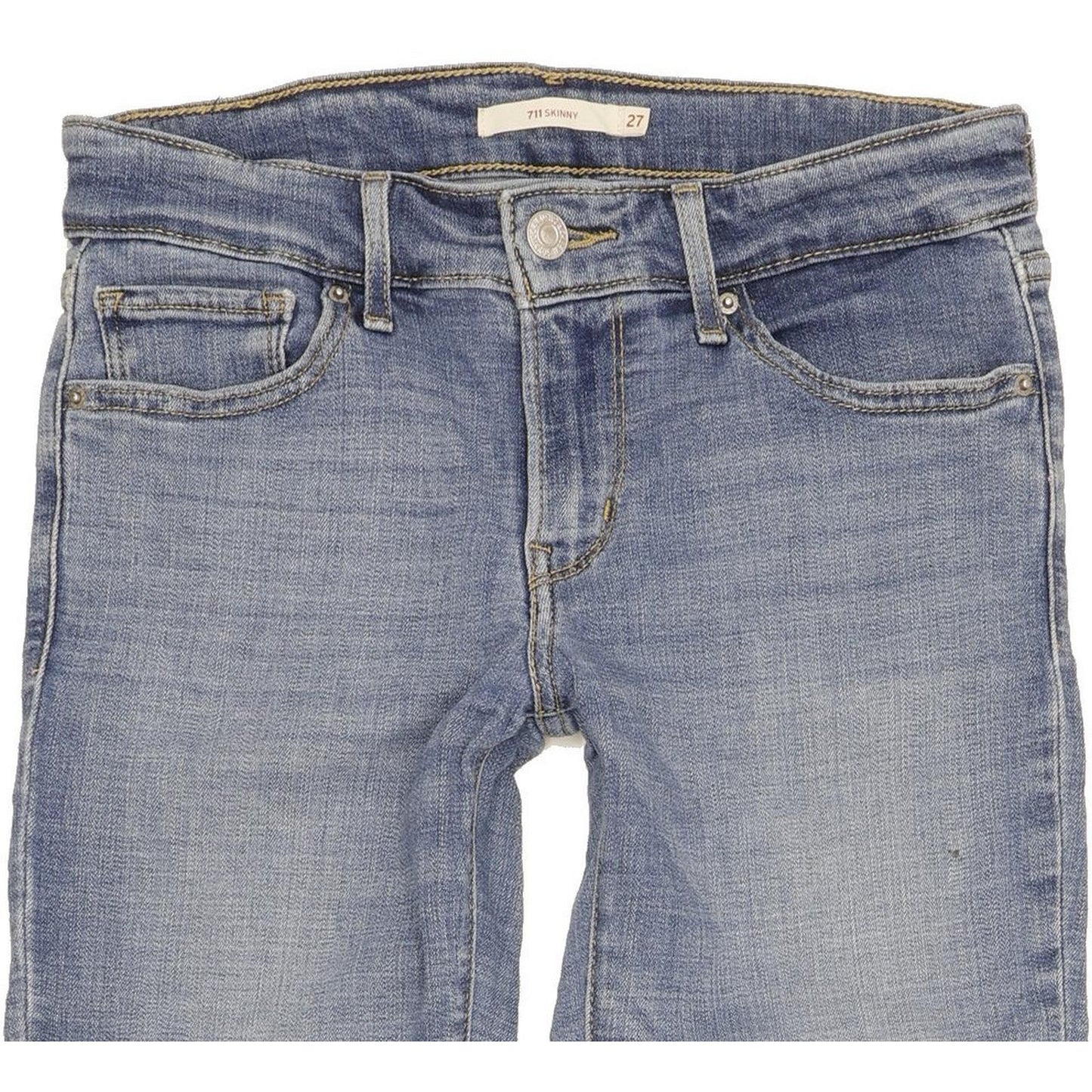 Levi's 711 Women Blue Skinny Slim Stretch Jeans W27 L32