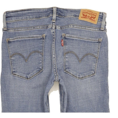 Levi's 711 Women Blue Skinny Slim Stretch Jeans W27 L32