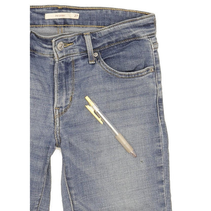 Levi's 711 Women Blue Skinny Slim Stretch Jeans W27 L32