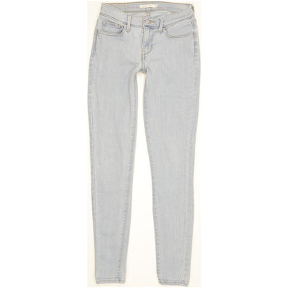 Levi's 710 Super Women Blue Skinny Slim Stretch Jeans W26 L31