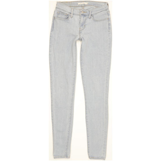 Levi's 710 Super Women Blue Skinny Slim Stretch Jeans W26 L31