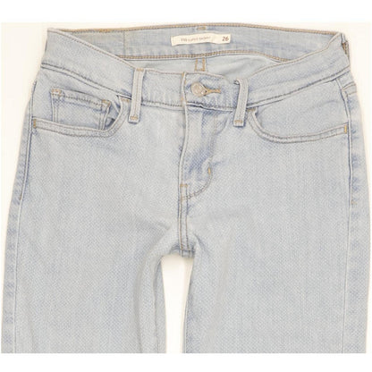 Levi's 710 Super Women Blue Skinny Slim Stretch Jeans W26 L31