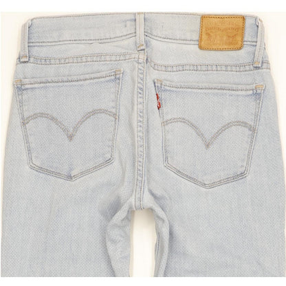 Levi's 710 Super Women Blue Skinny Slim Stretch Jeans W26 L31