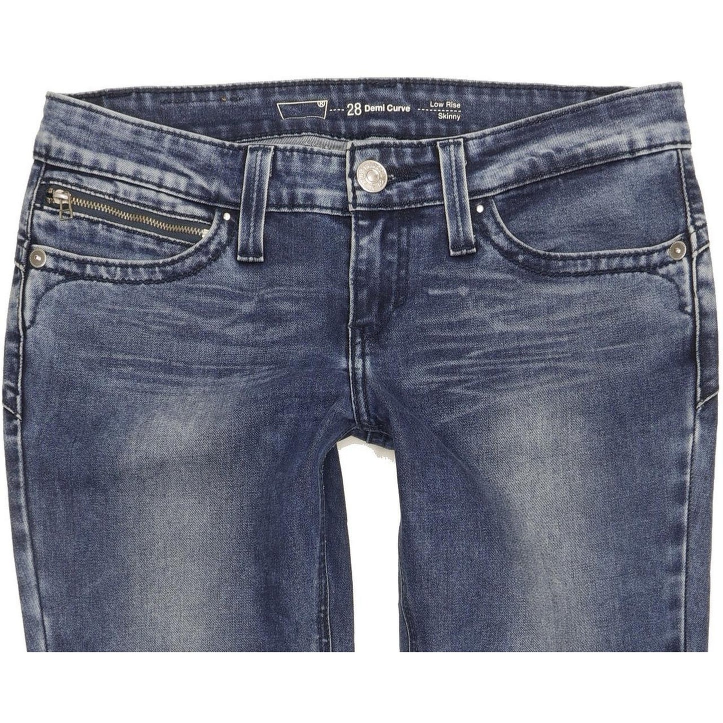 Levi's Demi Curve Women Blue Skinny Slim Stretch Jeans W28 L31