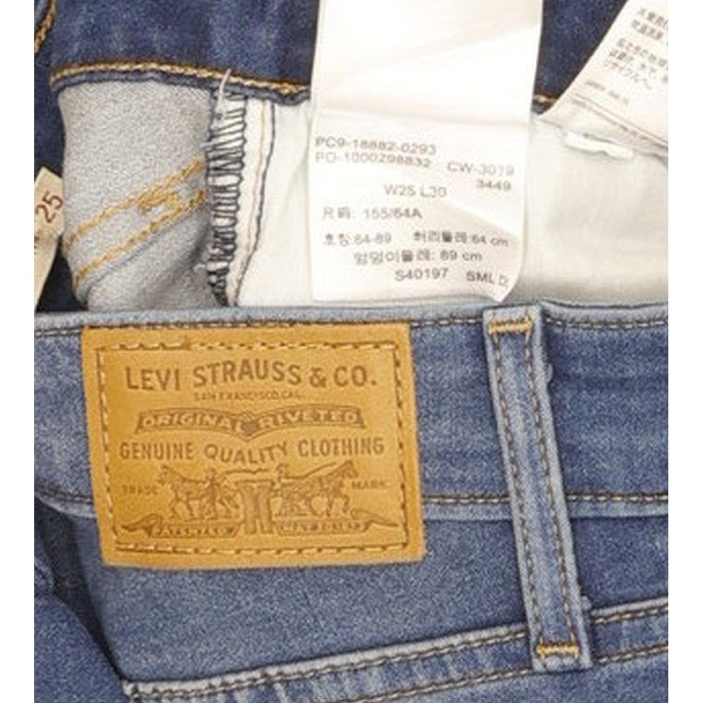Levi's 721 Women Blue Skinny Slim Jeans W25 L30