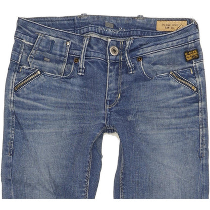 G-Star Austin Women Blue Skinny Slim Stretch Jeans W25 L32
