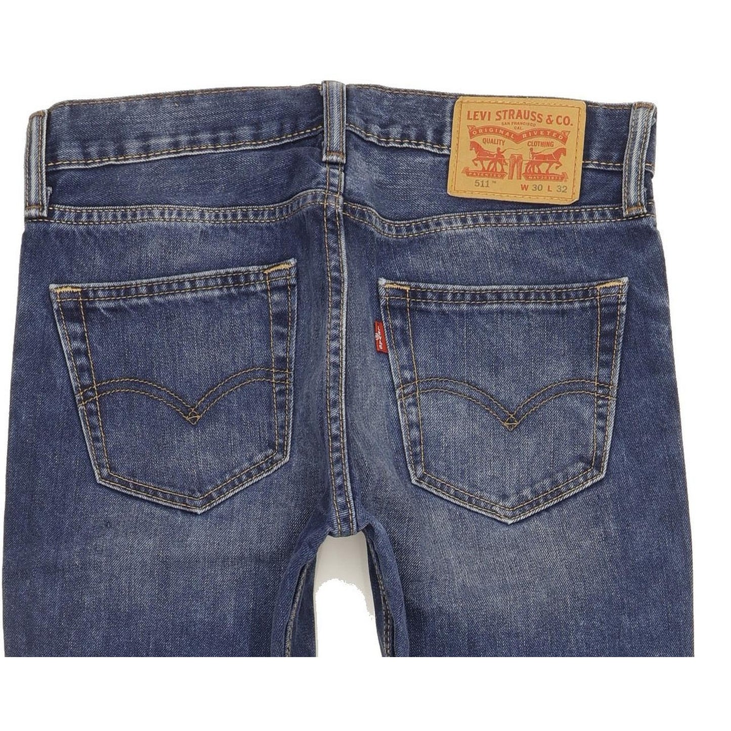 Levi's 511 Men Blue Straight Slim Jeans W30 L31