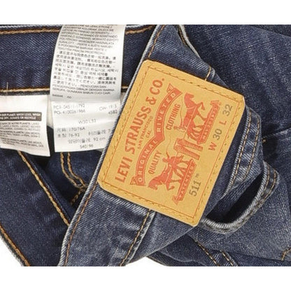 Levi's 511 Men Blue Straight Slim Jeans W30 L31