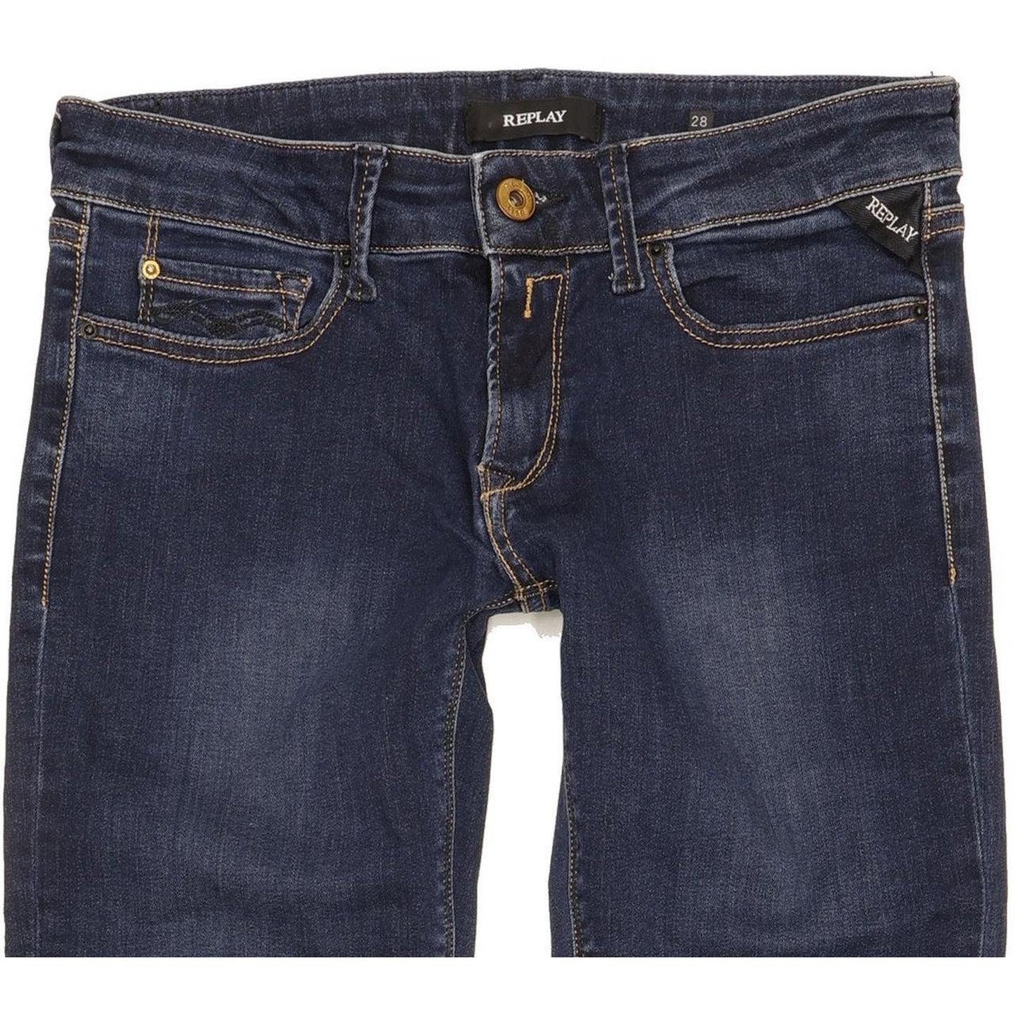Replay Women Blue Skinny Slim Stretch Jeans W28 L31