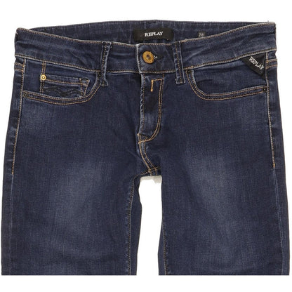 Replay Women Blue Skinny Slim Stretch Jeans W28 L31