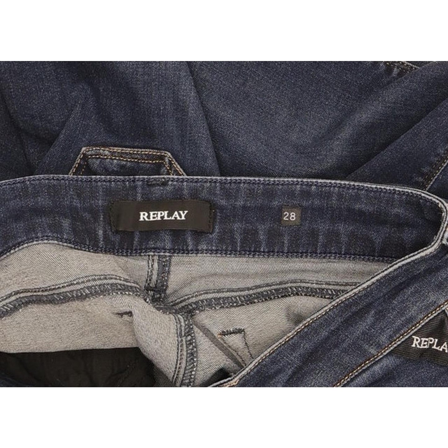 Replay Women Blue Skinny Slim Stretch Jeans W28 L31