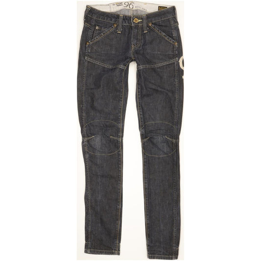 G-Star Elwood Heritage Women Blue Skinny Slim Jeans W25 L32